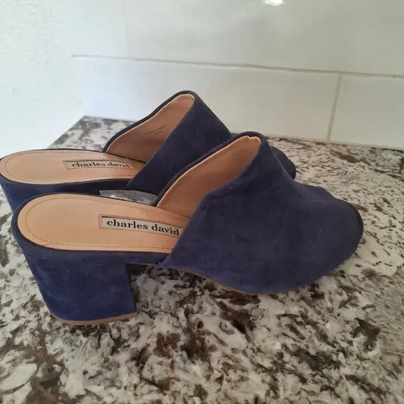 CHARLES DAVID,‎ HEEL SANDALS size 8M - Picture 2 of 7